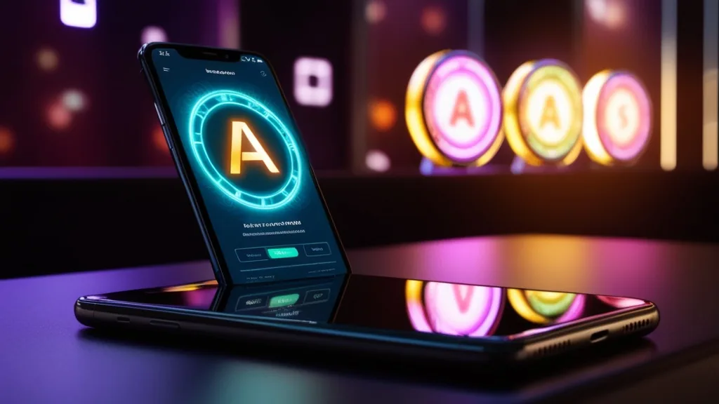 Android phone showing a safe APK installation screen in a dark casino-themed scene